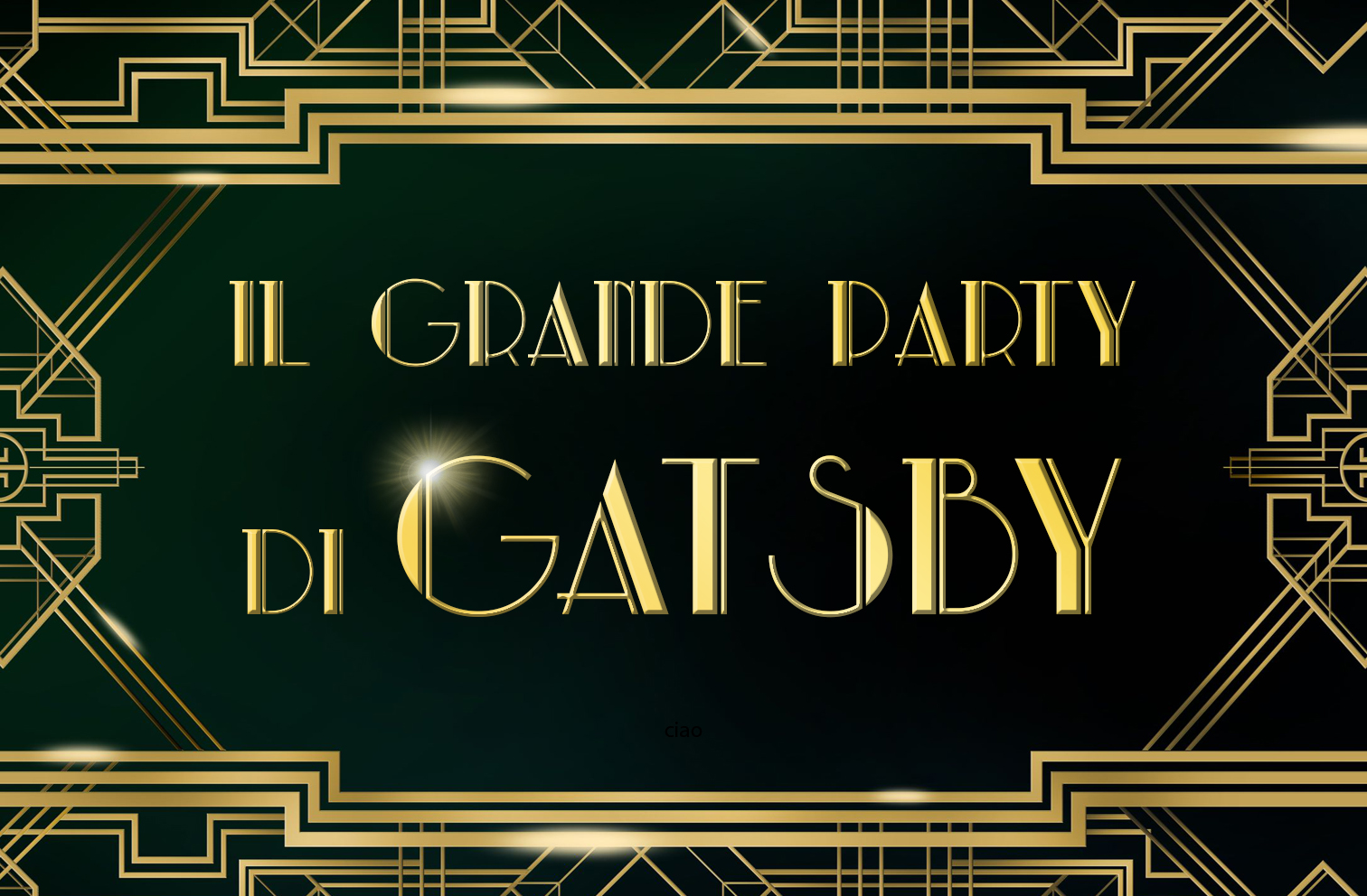 Il Grande Party di Gatsby